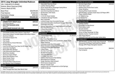 2015 Jeep Wrangler Unlimited Rubicon