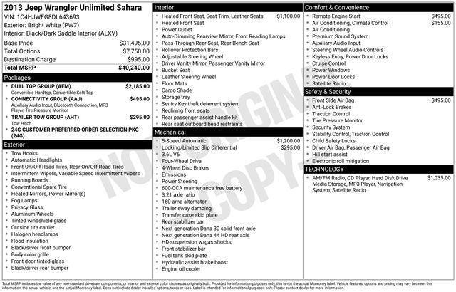 2013 Jeep Wrangler Unlimited Sahara