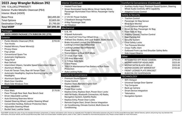 2023 Jeep Wrangler Rubicon 392