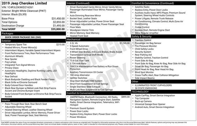 2019 Jeep Cherokee Limited