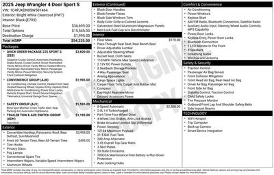 2025 Jeep Wrangler Sport S