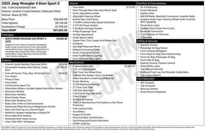 2025 Jeep Wrangler Sport S