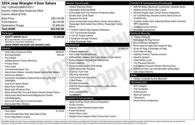 2024 Jeep Wrangler Sahara