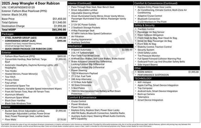 2025 Jeep Wrangler Rubicon