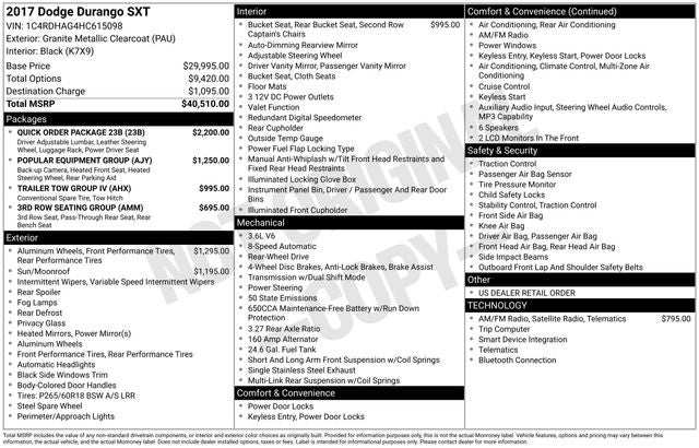 2017 Dodge Durango SXT