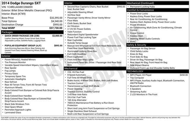 2014 Dodge Durango SXT