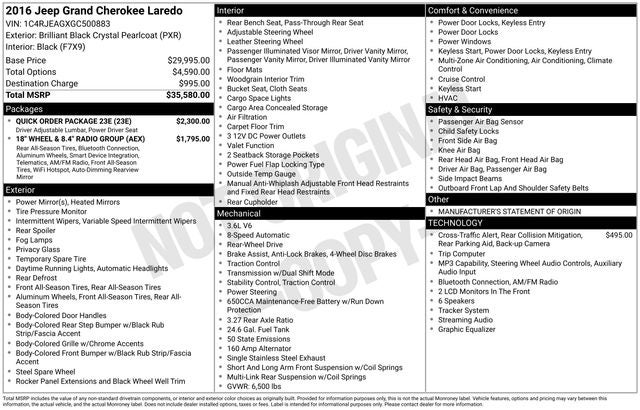2016 Jeep Grand Cherokee Laredo