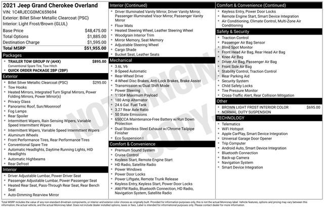 2021 Jeep Grand Cherokee Overland