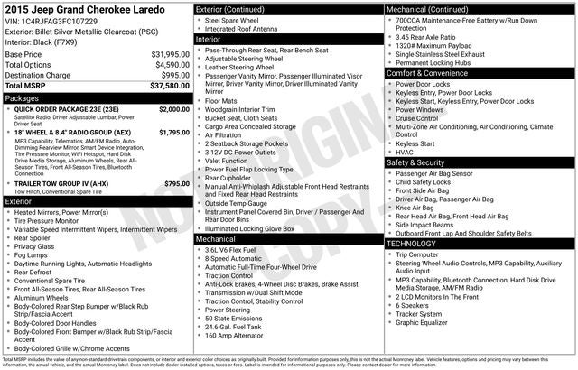 2015 Jeep Grand Cherokee Laredo