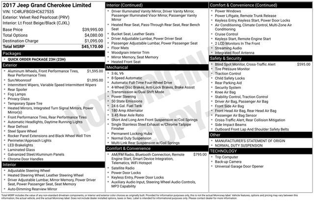 2017 Jeep Grand Cherokee Limited