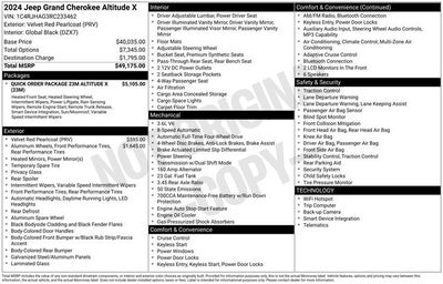 2024 Jeep Grand Cherokee Altitude X