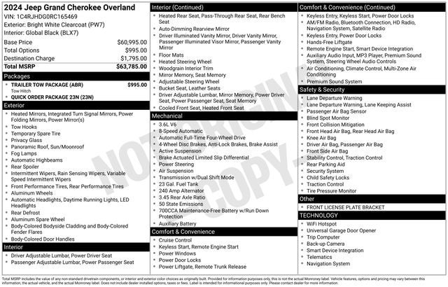 2024 Jeep Grand Cherokee Overland