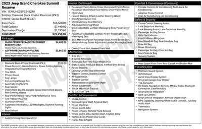 2023 Jeep Grand Cherokee Summit Reserve
