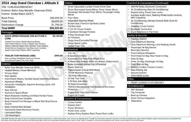 2024 Jeep Grand Cherokee L Altitude X