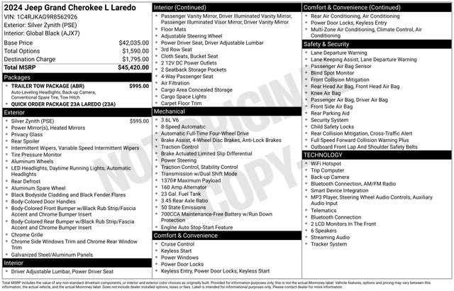2024 Jeep Grand Cherokee L Laredo