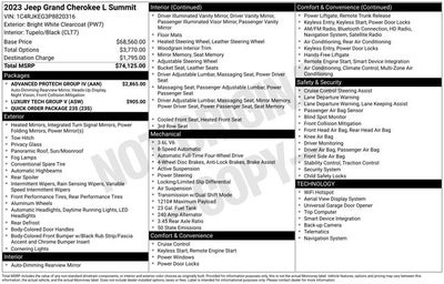 2023 Jeep Grand Cherokee L Summit