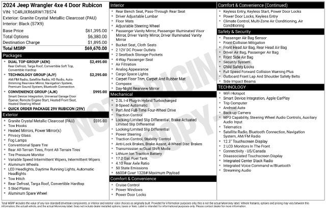 2024 Jeep Wrangler Rubicon 4xe