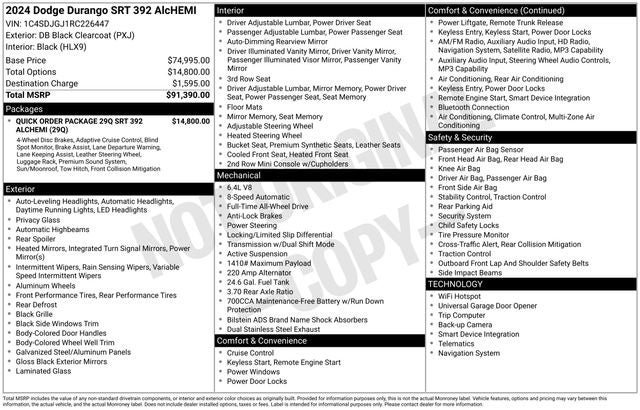 2024 Dodge Durango SRT 392