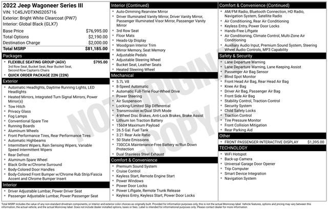 2022 Jeep Wagoneer Series III