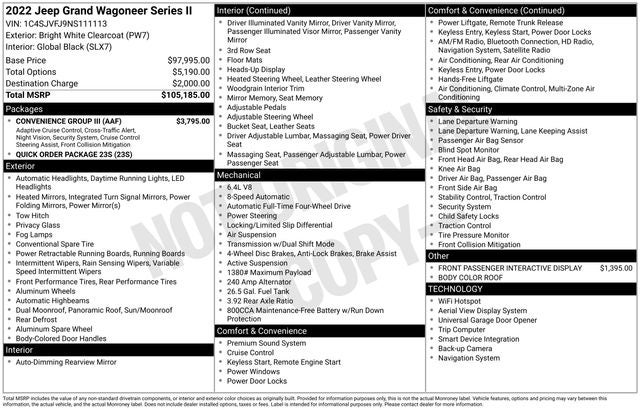 2022 Jeep Grand Wagoneer Series II