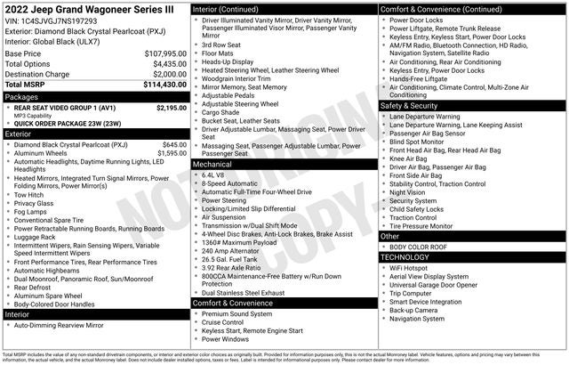2022 Jeep Grand Wagoneer Series III