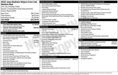 2022 Jeep Gladiator Mojave