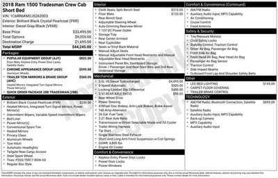 2018 RAM 1500 Tradesman