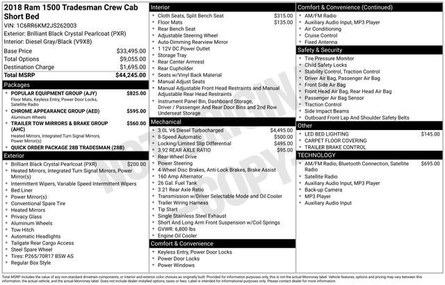 2018 RAM 1500 Tradesman