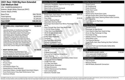 2021 RAM 1500 Big Horn/Lone Star