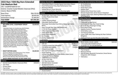 2022 RAM 1500 Big Horn/Lone Star