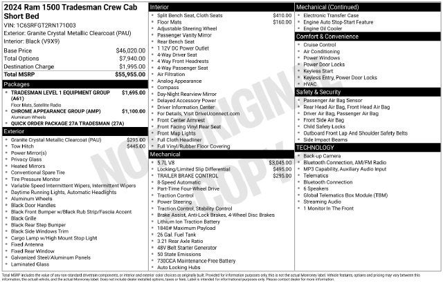 2024 RAM 1500 Tradesman