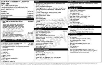 2025 RAM 1500 Limited
