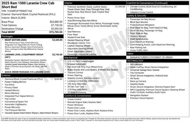 2025 RAM 1500 Laramie