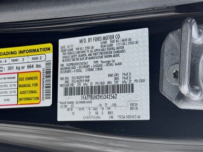 2017 Ford Mustang EcoBoost Premium