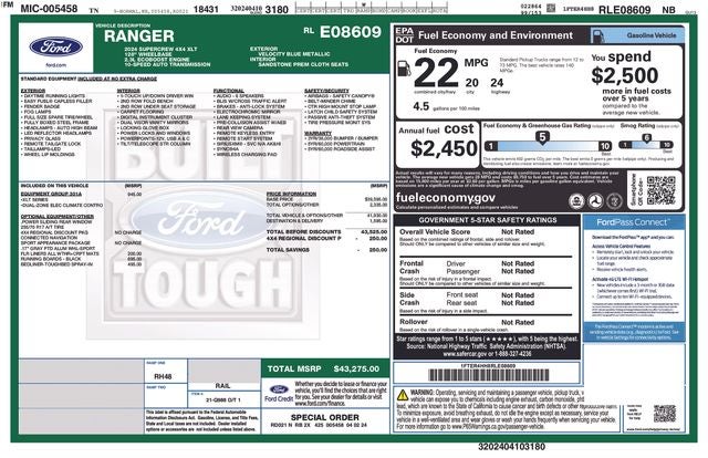 2024 Ford Ranger XLT
