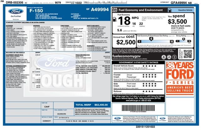 2016 Ford F-150 King Ranch