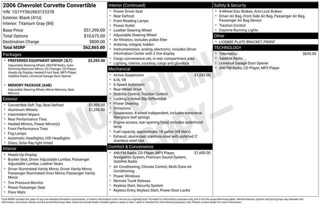 2006 Chevrolet Corvette Base