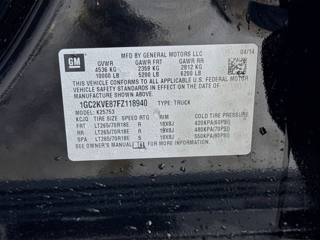 2015 Chevrolet Silverado 2500HD LT