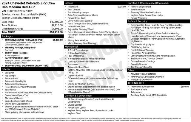 2024 Chevrolet Colorado ZR2