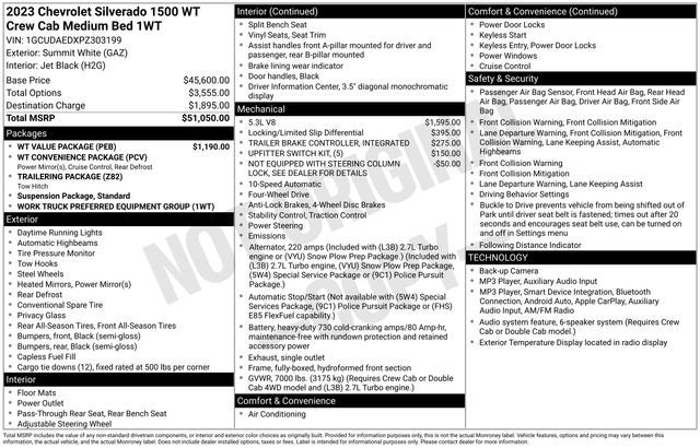 2023 Chevrolet Silverado 1500 WT