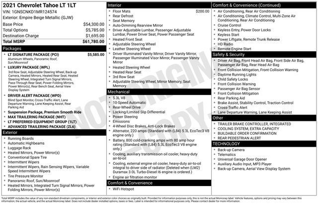 2021 Chevrolet Tahoe LT