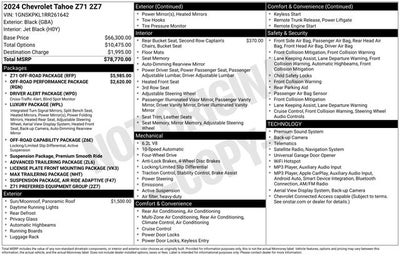 2024 Chevrolet Tahoe Z71