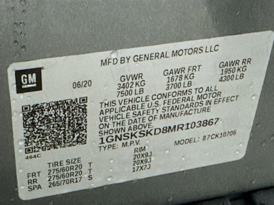 2021 Chevrolet Tahoe Premier