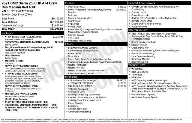 2021 GMC Sierra 2500HD AT4