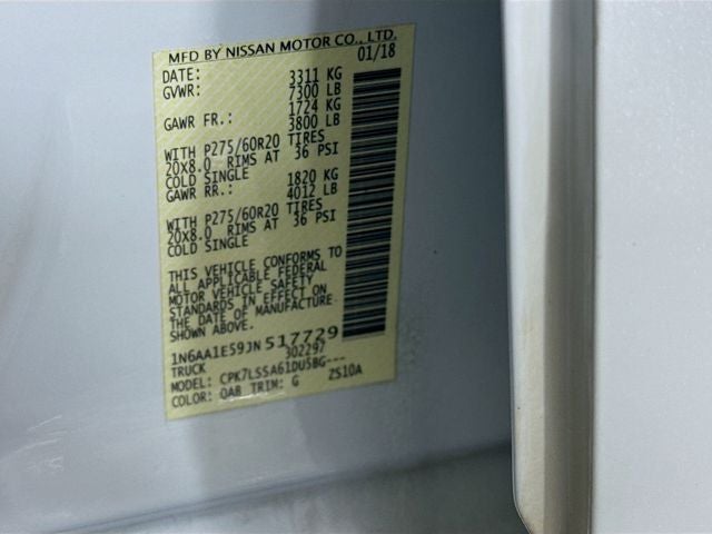 2018 Nissan Titan SV