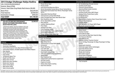 2013 Dodge Challenger Rallye Redline