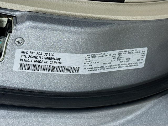 2021 Chrysler Pacifica Hybrid Touring L