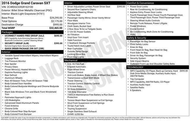 2016 Dodge Grand Caravan SXT