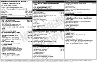 2025 Chevrolet Silverado 2500HD LT
