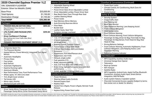 2020 Chevrolet Equinox Premier